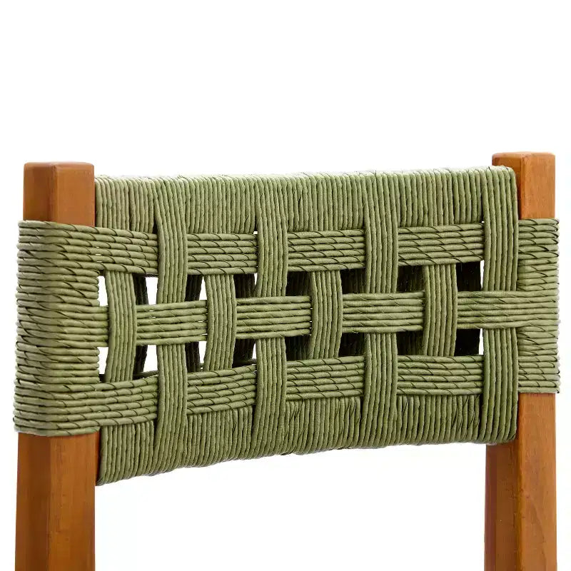 Christopher Knight Home Elvira 7 Piece Outdoor Rustic Woven Wicker Acacia Wood Dining Set