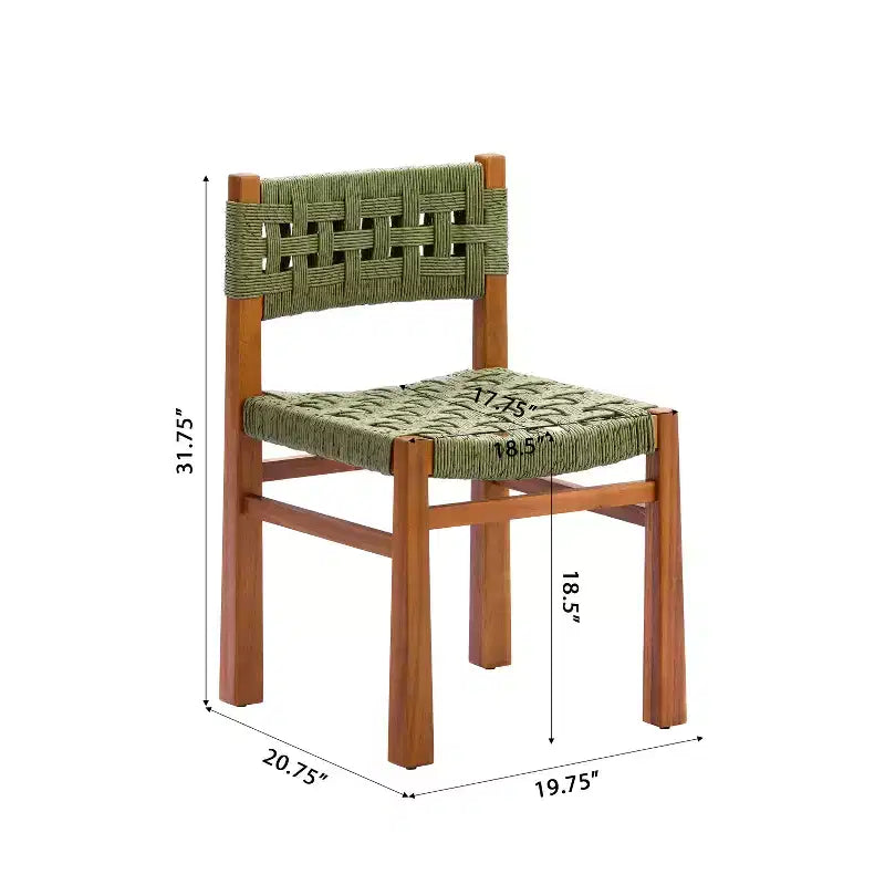 Christopher Knight Home Elvira 7 Piece Outdoor Rustic Woven Wicker Acacia Wood Dining Set