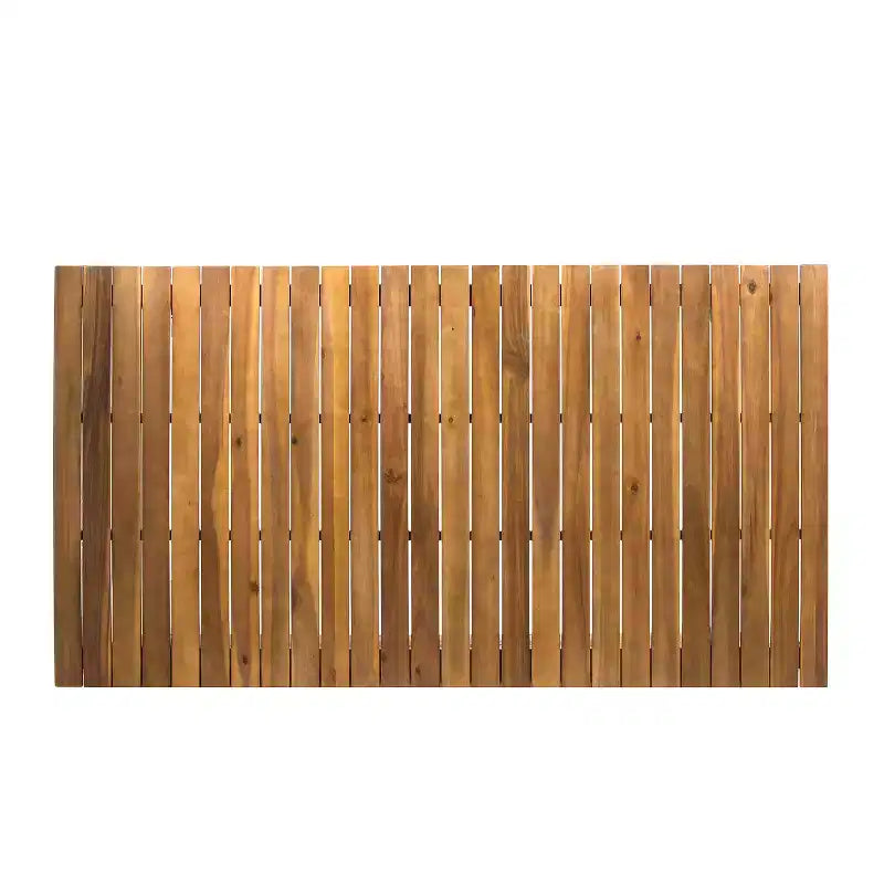 Christopher Knight Home Elvira 7 Piece Outdoor Rustic Woven Wicker Acacia Wood Dining Set
