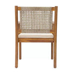 Christopher Knight Home Petronela Farmhouse Patio 7 Piece Acacia Wood Rattan Dining Set