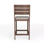 Martha Stewart Bedford 3 Piece Aluminum Patio Set, 2 Bar Stools with Cushions, 35.5 Square Patio Table