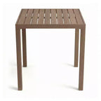 Martha Stewart Bedford 3 Piece Aluminum Patio Set, 2 Bar Stools with Cushions, 35.5 Square Patio Table