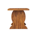 Christopher Knight Home Zola Modern 6 Piece Patio Acacia Dining Chairs with Wicker Backrest and Slatted Table Set