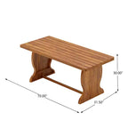 Christopher Knight Home Zola Modern 6 Piece Patio Acacia Dining Chairs with Wicker Backrest and Slatted Table Set