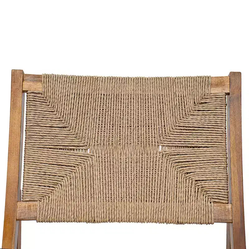 Christopher Knight Home Zola Modern 6 Piece Patio Acacia Dining Chairs with Wicker Backrest and Slatted Table Set