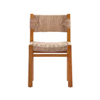 Christopher Knight Home Lan Farmhouse 7 Piece Acacia Wood Dining Set with Expandable Table and Wicker Design