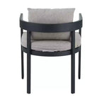 Christopher Knight Home Elko Modern 7 Piece Outdoor Acacia Wood Slatted Dining Table with Aluminum Chairs and Cushions