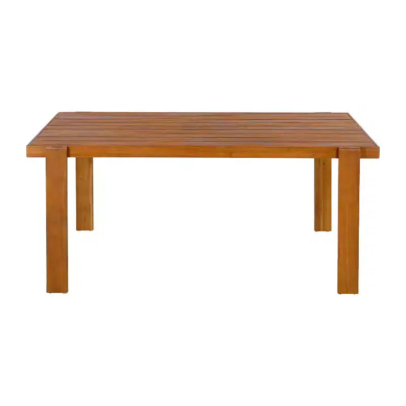 Christopher Knight Home Javier Modern 5 Piece Patio Acacia Upholstered Dining Set with Round Back and Slatted Table