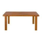 Christopher Knight Home Javier Modern 5 Piece Patio Acacia Upholstered Dining Set with Round Back and Slatted Table