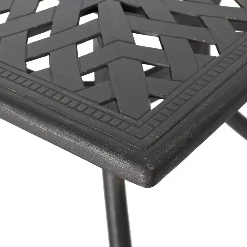 Christopher Knight Home Alistair 7 Piece Outdoor Aluminium Swivel Dining Chairs with Expandable Table