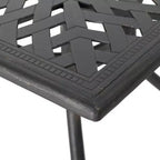 Christopher Knight Home Alistair 7 Piece Outdoor Aluminium Swivel Dining Chairs with Expandable Table
