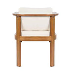 Christopher Knight Home Merlin Patio Rustic 7-Piece Acacia Wood Outdoor Expandable Dining Set with Cushioned Dining Chairs