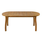Christopher Knight Home Elian Farmhouse 7 Piece Outdoor Acacia Wood Woven Wicker Dining Set