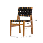Christopher Knight Home Ratchanon Modern 7 Piece Acacia Wood Patio Dining Set with PE Woven Rope and Slatted Table