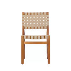 Christopher Knight Home Ratchanon Modern 7 Piece Acacia Wood Patio Dining Set with PE Woven Rope and Slatted Table