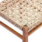 Christopher Knight Home Arman Modern 6 Piece Acacia Patio Dining Set with Wicker and Slatted Design