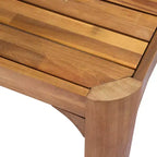 Christopher Knight Home Arman Modern 6 Piece Acacia Patio Dining Set with Wicker and Slatted Design