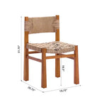 Christopher Knight Home Yasmin Modern 6 Piece Acacia Patio Dining Set with Wicker and Slatted Design