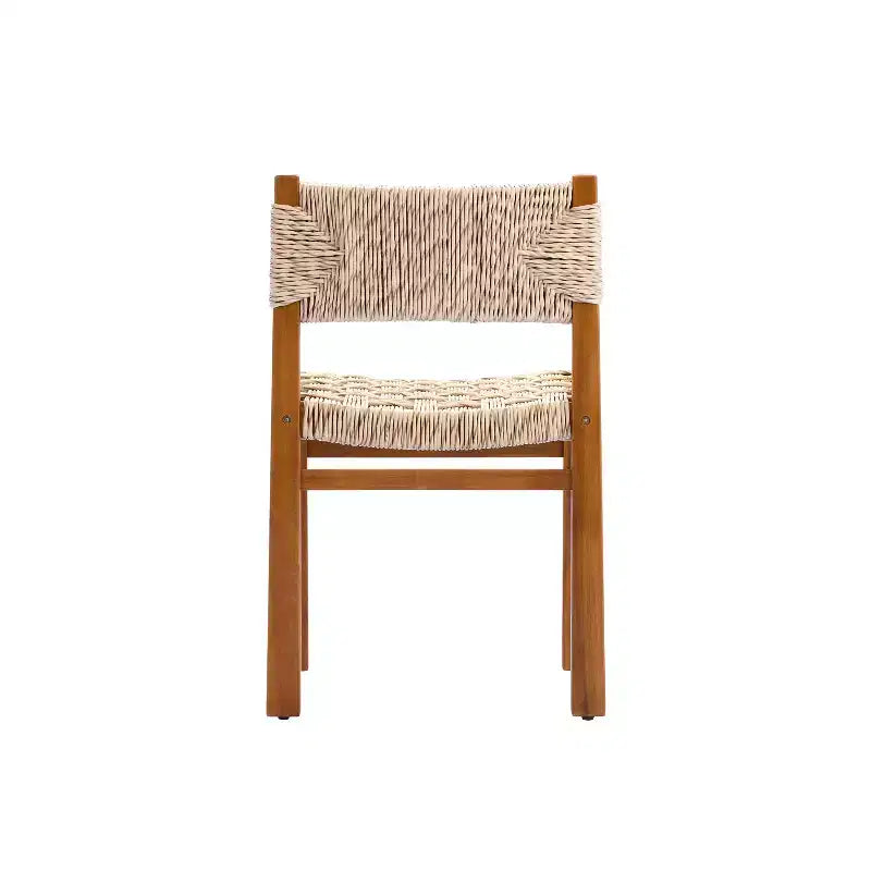 Christopher Knight Home Roya Modern 7 Piece Acacia Patio Dining Set with Wicker and Slatted Design