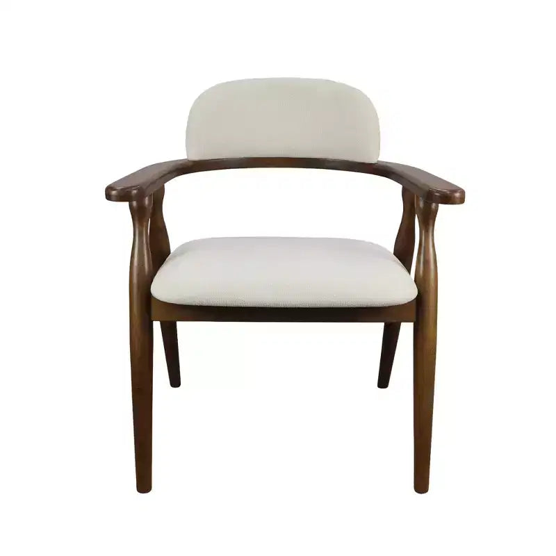 Christopher Knight Home Qinon Modern 7 Piece Patio Rubberwood Dining Set with Oval Table and Curved Backrest