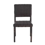 Christopher Knight Home Bobby 7 Piece Farmhouse Patio Acacia Wood Rattan Dining Set