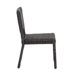 Christopher Knight Home Bobby 7 Piece Farmhouse Patio Acacia Wood Rattan Dining Set