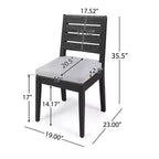 Christopher Knight Home Putra Modern 7 Piece Acacia Dining Set with Expandable Slatted Table and Cushions