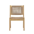 Christopher Knight Home Oksana Farmhouse 7 Piece Patio Acacia Dining Set with Rectangular Slatted Table and Wicker Design