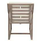 GDFStudio Rhodes 5-Piece Acacia Wood Patio Dining Set with Umbrella Hole