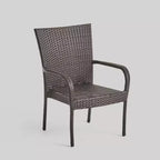 Bullpond 9pc Aluminum and Wicker Dining Set - Christopher Knight Home