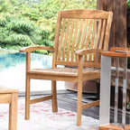 Sonoma Lane Amherst 6pc Teak Outdoor Dining Set with Cushions
