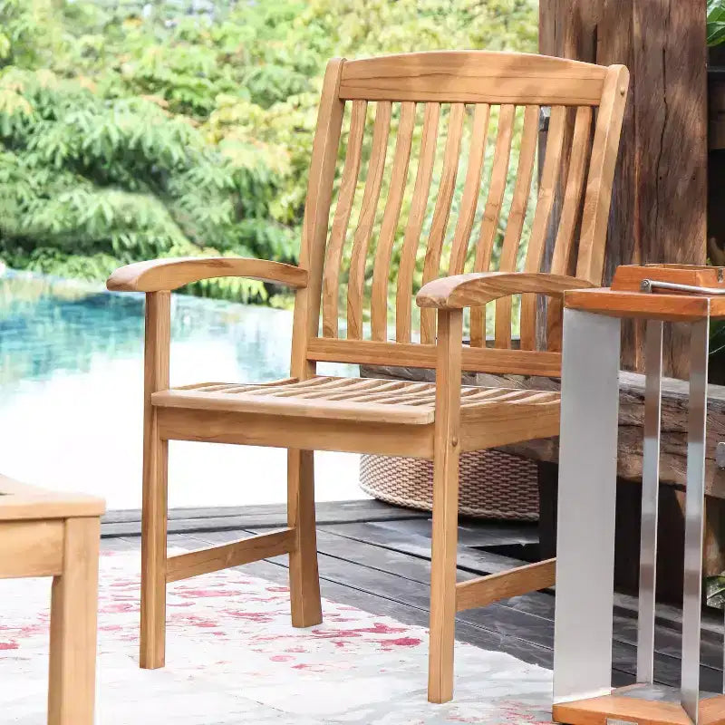 Sonoma Lane Amherst 6pc Teak Outdoor Dining Set with Cushions