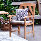 Sonoma Lane Amherst 6pc Teak Outdoor Dining Set with Cushions