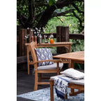 Sonoma Lane Amherst 6pc Teak Outdoor Dining Set with Cushions