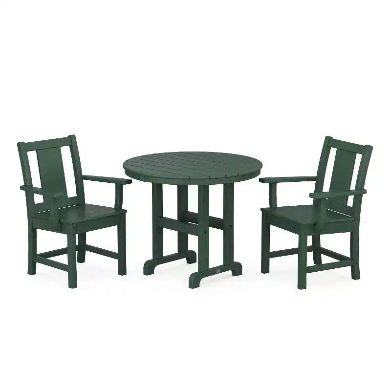 Set da pranzo da patio esterno POLYWOOD Prairie Farmhouse, 3 pezzi