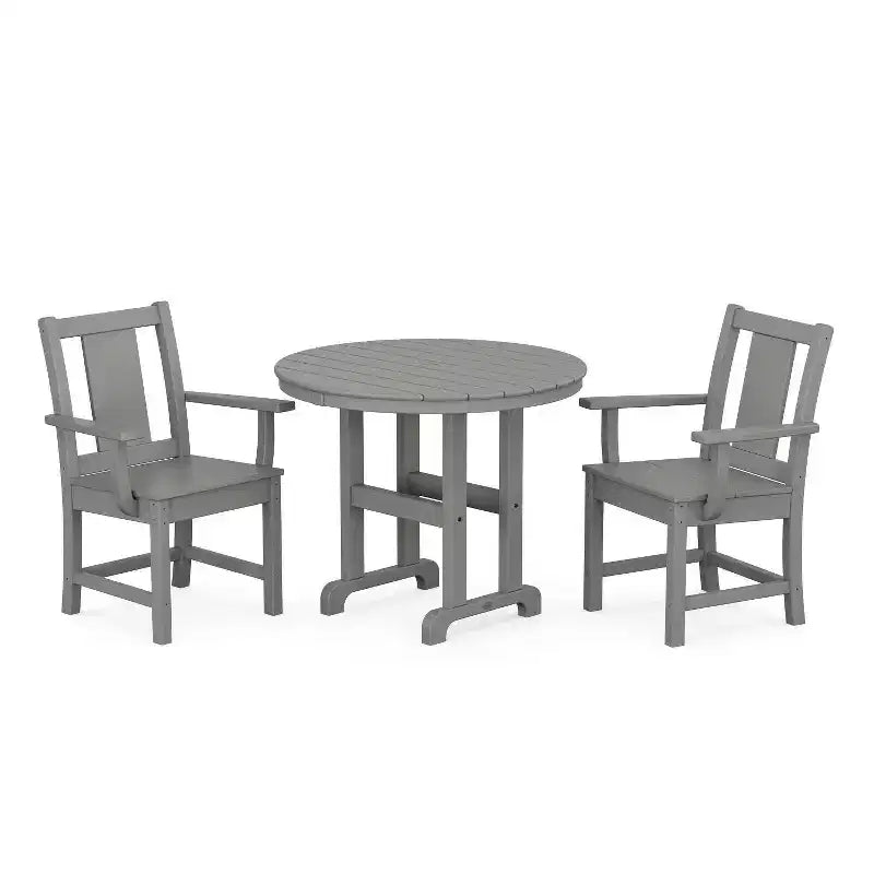 Set da pranzo da patio esterno POLYWOOD Prairie Farmhouse, 3 pezzi