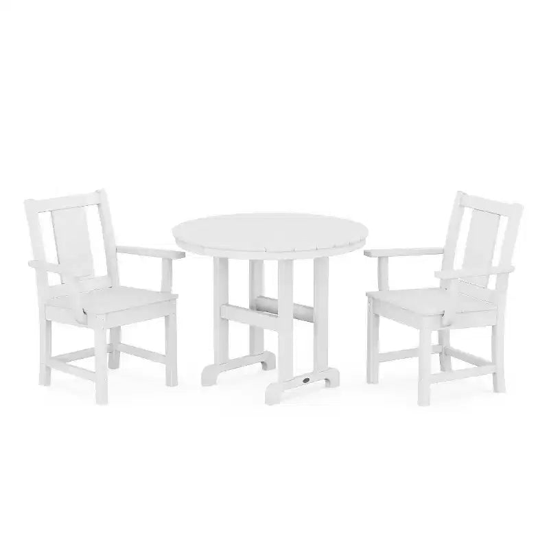 Set da pranzo da patio esterno POLYWOOD Prairie Farmhouse, 3 pezzi