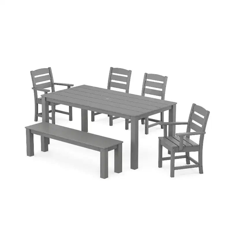 Set da pranzo da patio esterno POLYWOOD Lakeside Parsons, 6 pezzi