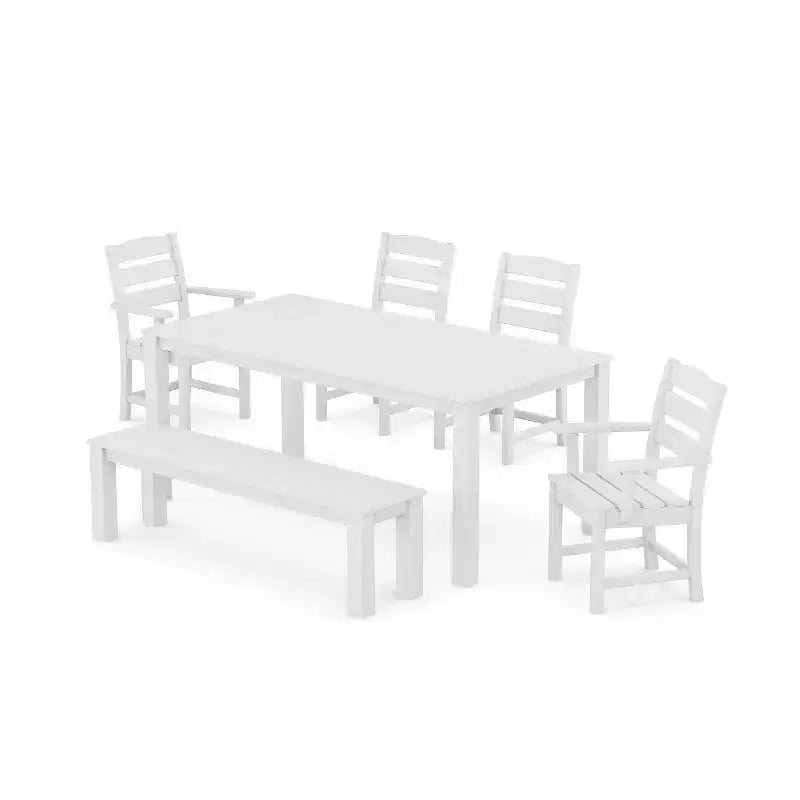 Set da pranzo da patio esterno POLYWOOD Lakeside Parsons, 6 pezzi