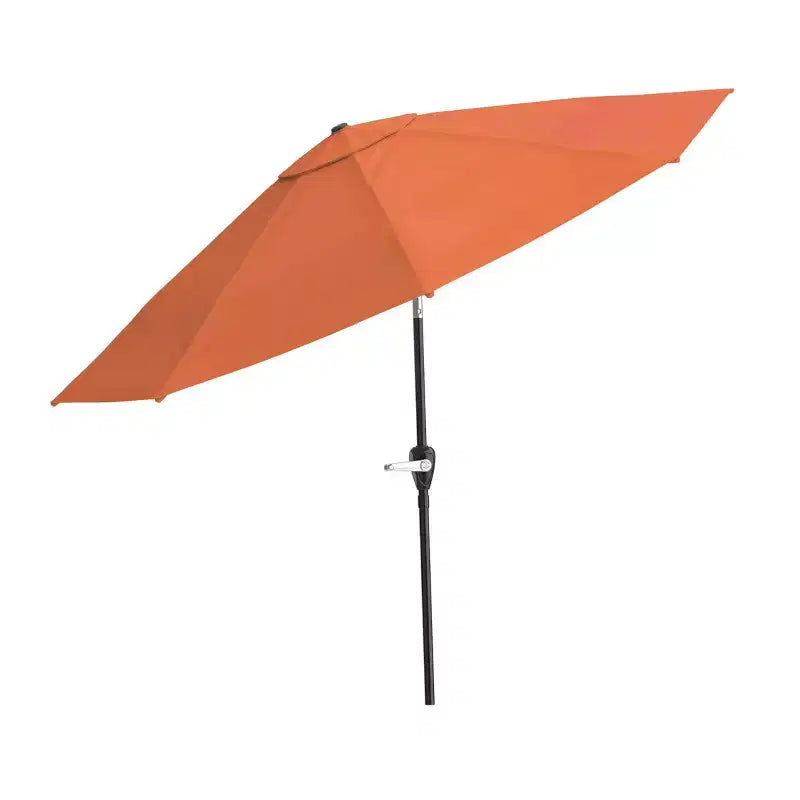 Alaterre Furniture 6pc Outdoor Patio Dining Set, Weston Table with 10' Auto Tilt Umbrella