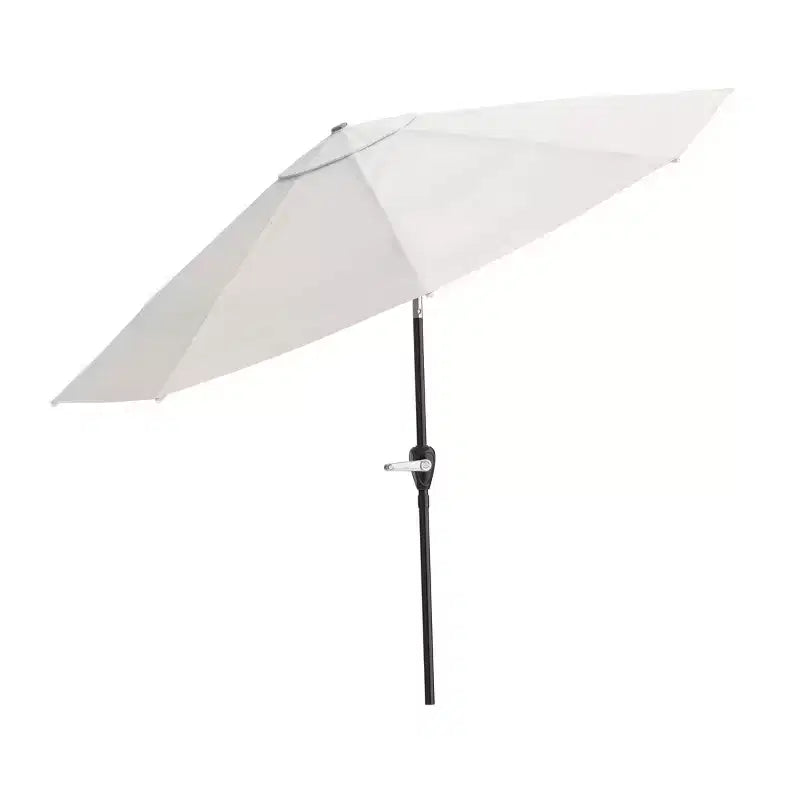 Alaterre Furniture 8pc Outdoor Patio Dining Set, Weston Table with 10' Auto Tilt Umbrella