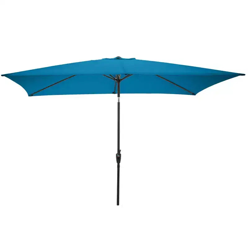 Alaterre Furniture 8pc Outdoor Patio Dining Set, Weston Table with 10' Rectangular Umbrella