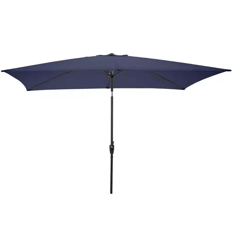 Alaterre Furniture 8pc Outdoor Patio Dining Set, Weston Table with 10' Rectangular Umbrella