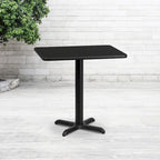 Piano da tavolo rettangolare in laminato 24 x 30 con base ad altezza da tavolo 22 x 22 - 24W x 30D x 31.125H