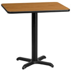 Piano da tavolo rettangolare in laminato 24 x 30 con base ad altezza da tavolo 22 x 22 - 24W x 30D x 31.125H