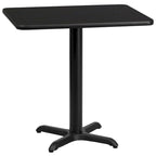 Piano da tavolo rettangolare in laminato 24 x 30 con base ad altezza da tavolo 22 x 22 - 24W x 30D x 31.125H