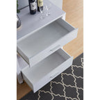 Carrello portavivande moderno con 2 cassetti e barra portasciugamani