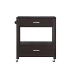 Carrello portavivande moderno con 2 cassetti e barra portasciugamani