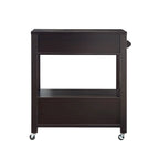 Carrello portavivande moderno con 2 cassetti e barra portasciugamani
