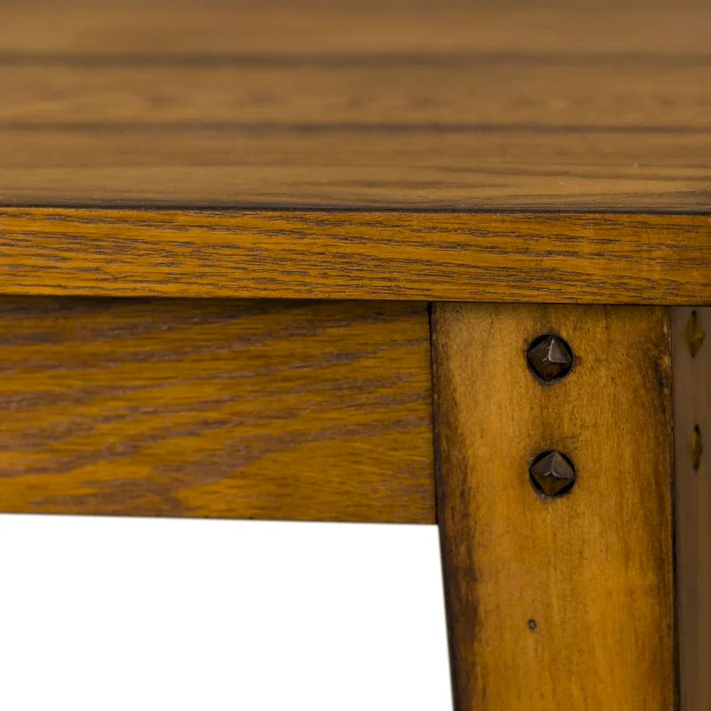 Oak Square Lamp Table